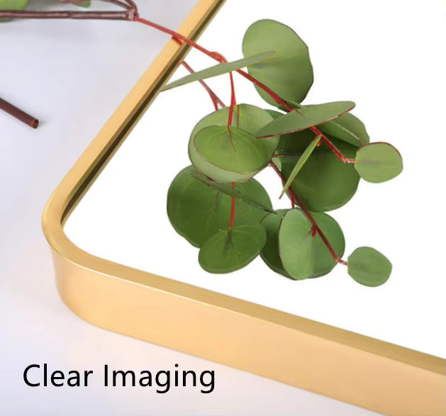 Full Length Arched Mirror 200x100cm - Gold Frame - Freestanding Floor Mirror